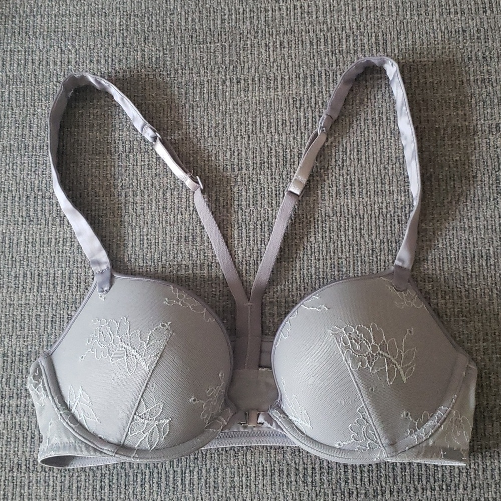 CK front close push-up bra